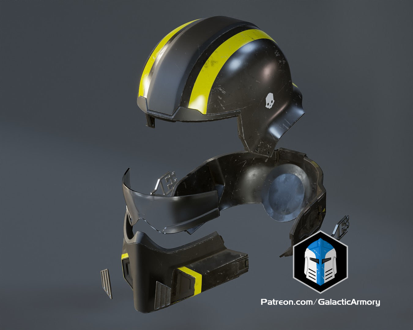 HD 2 Inspired B-01 Tactical Helmet | 3D Printed Cosplay Kit