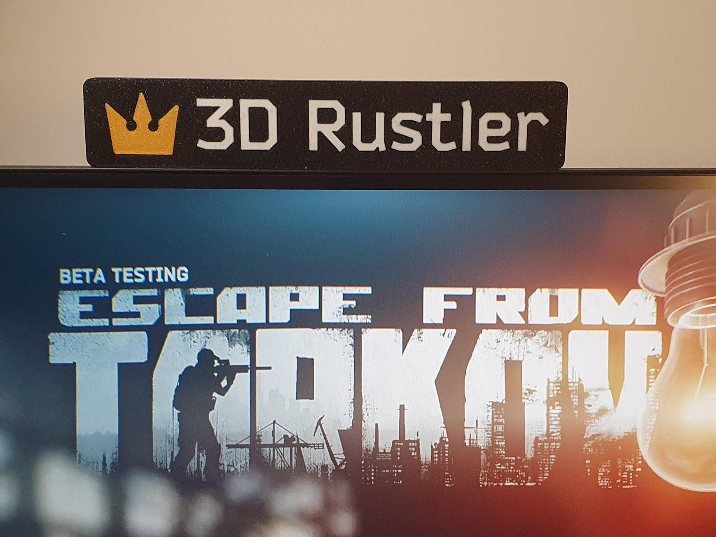 Customizable Name Plate with EOD Crown Logo - Inspired by Escape from Tarkov (Edge of Darkness Edition)